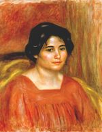 Ренуар >Габриэль в красной блузе 1910г